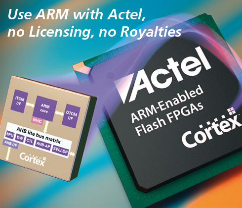 Use ARM with Actel, no Licensing, no Royalties