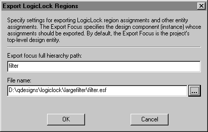 Export Dialog Box
