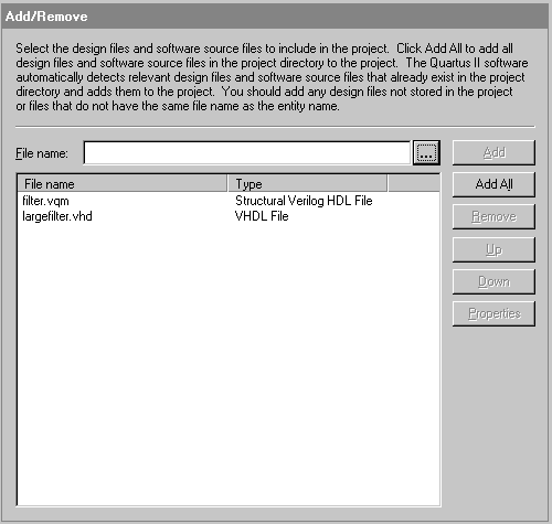 Add/Remove Page (Files & Directories)x