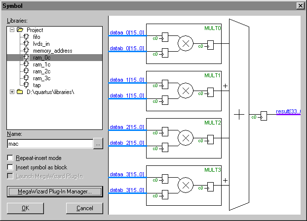 Symbol Dialog Box