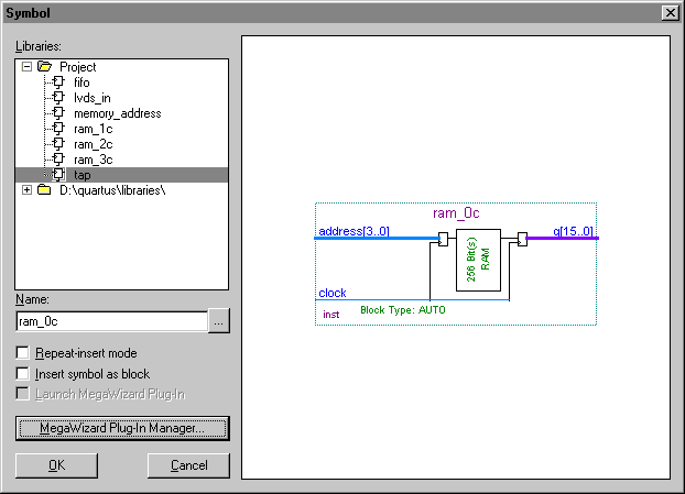 Symbol Dialog Box